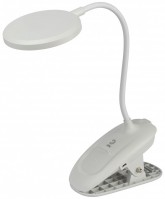 ЭРА Настольный светильник ЭРА NLED-513-6W-W светодиодный аккумуляторный на прищепке белый Б0057209 фото