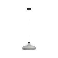 Eglo 43825 Подвесной потолочный светильник (люстра) MATLOCK, 1Х40W, E27, H1100, Ø380, сталь, серый, черны 43825 фото