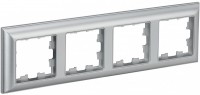 IEK Brite Decor алюминий 3D-форма рамка 4 места BR-M42-12-K47 фото