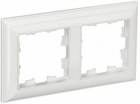 IEK Brite Decor белый 3D-форма рамка 2 места BR-M22-12-K01 фото
