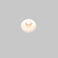 Maytoni Встраиваемый светильник Round 3000K 7W 60° Белый DL058-7W3K-TRS-W фото