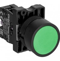 CHINT Кнопка управления NP2-EA31 без подсветки зеленая 1НО, IP40 (R) 574085 фото