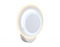 Ambrella Настенный светодиодный светильник с выключателем FA560 WH/S белый/песок LED 3000K/6400K 24W 200*200*60 FA560 фото