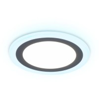 Ambrella Встраиваемый cветодиодный светильник с подсветкой DCR368 18W+6W 4200K/6400K 85-265V D245*28 DCR368 фото