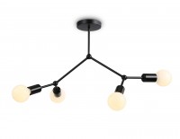Ambrella Потолочный светильник в стиле лофт TR8033/4 BK черный E27*4 max 40W D670*440 TR8033 фото