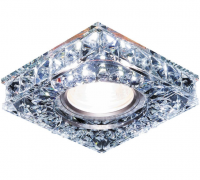 Ambrella Встраиваемый точечный светильник со светодиодной лентой S251 CH хром/прозрачный хрусталь/MR16+3W(LED WHITE) S251 CH фото
